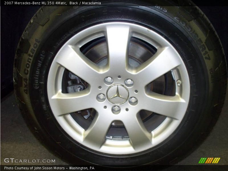 Black / Macadamia 2007 Mercedes-Benz ML 350 4Matic