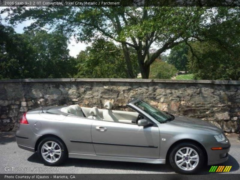 Steel Gray Metallic / Parchment 2006 Saab 9-3 2.0T Convertible