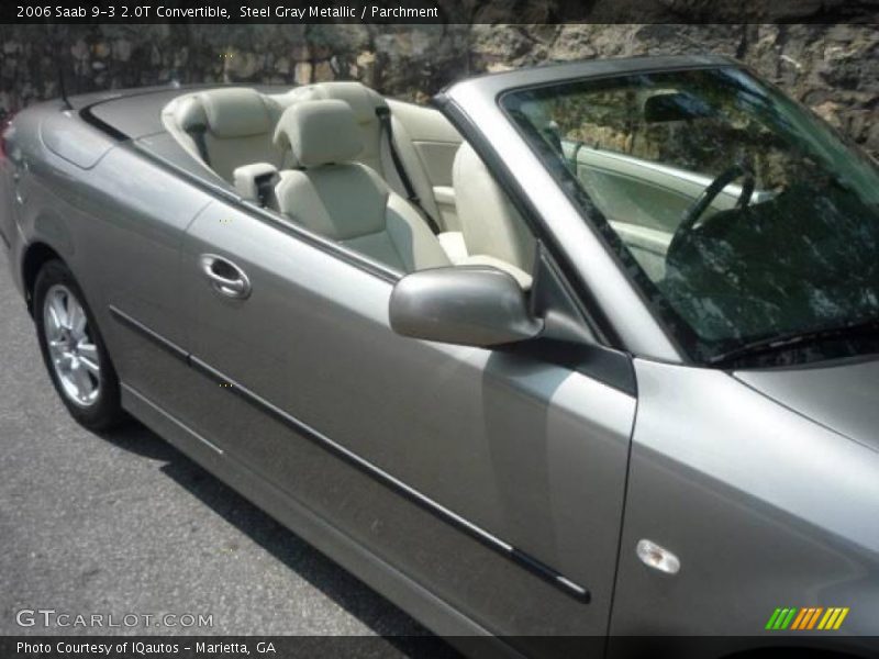 Steel Gray Metallic / Parchment 2006 Saab 9-3 2.0T Convertible