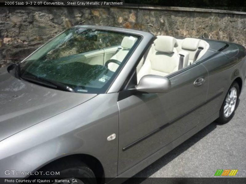 Steel Gray Metallic / Parchment 2006 Saab 9-3 2.0T Convertible