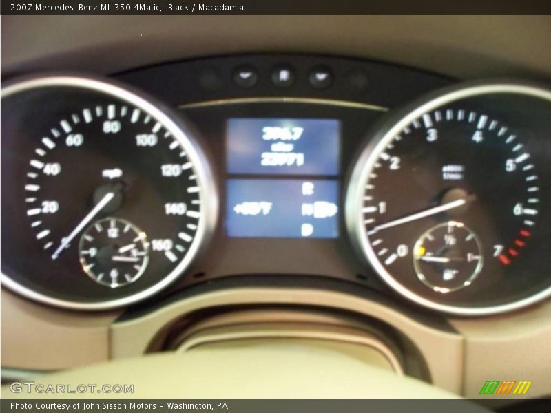 Black / Macadamia 2007 Mercedes-Benz ML 350 4Matic