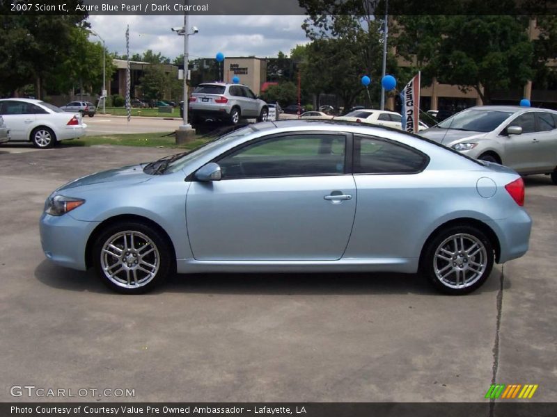 Azure Blue Pearl / Dark Charcoal 2007 Scion tC