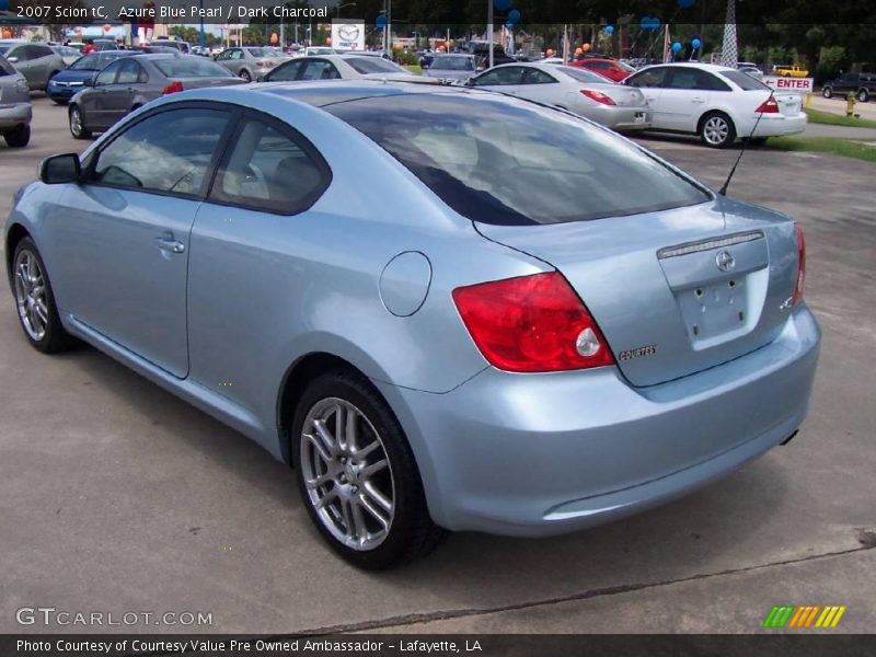 Azure Blue Pearl / Dark Charcoal 2007 Scion tC