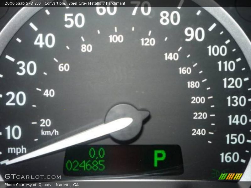 Steel Gray Metallic / Parchment 2006 Saab 9-3 2.0T Convertible