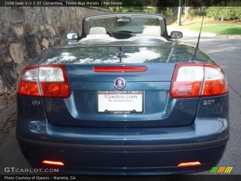 Fusion Blue Metallic / Parchment 2006 Saab 9-3 2.0T Convertible