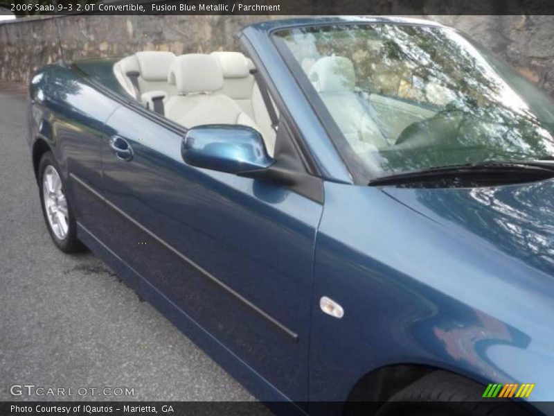 Fusion Blue Metallic / Parchment 2006 Saab 9-3 2.0T Convertible