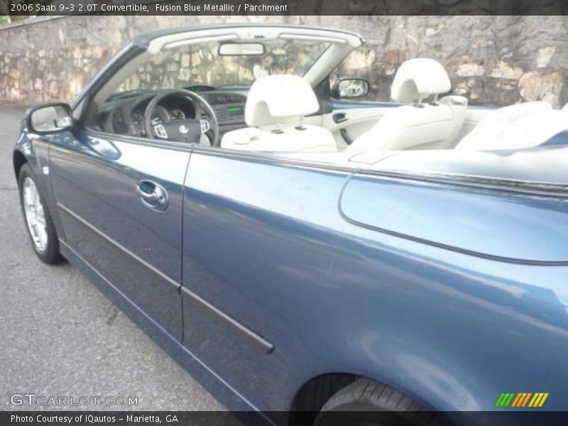Fusion Blue Metallic / Parchment 2006 Saab 9-3 2.0T Convertible