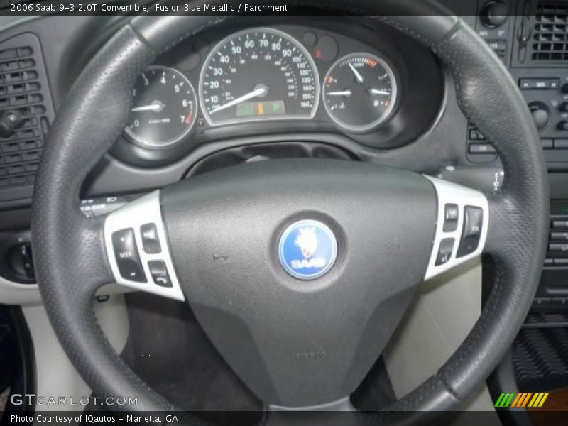 Fusion Blue Metallic / Parchment 2006 Saab 9-3 2.0T Convertible