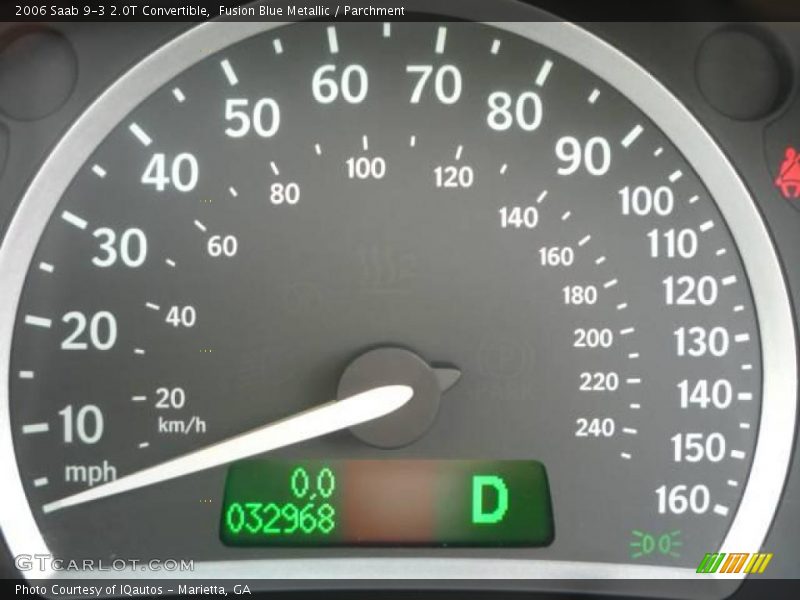 Fusion Blue Metallic / Parchment 2006 Saab 9-3 2.0T Convertible