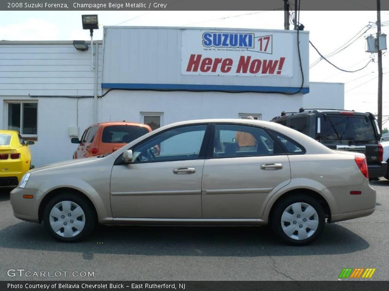 Champagne Beige Metallic / Grey 2008 Suzuki Forenza