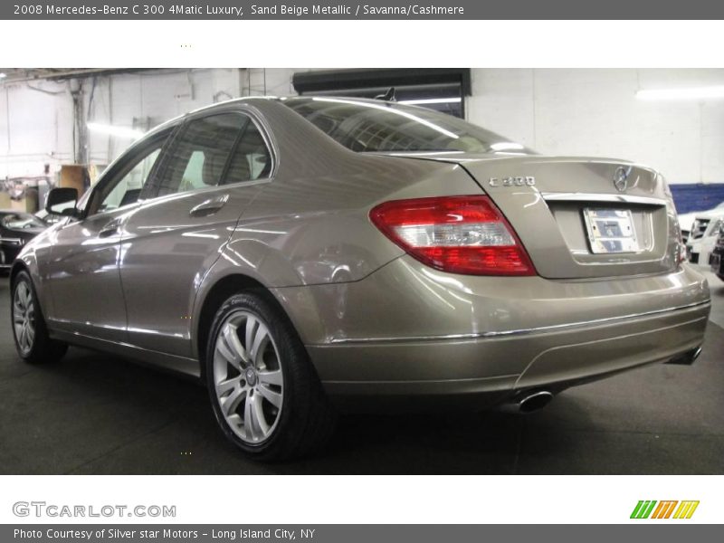 Sand Beige Metallic / Savanna/Cashmere 2008 Mercedes-Benz C 300 4Matic Luxury