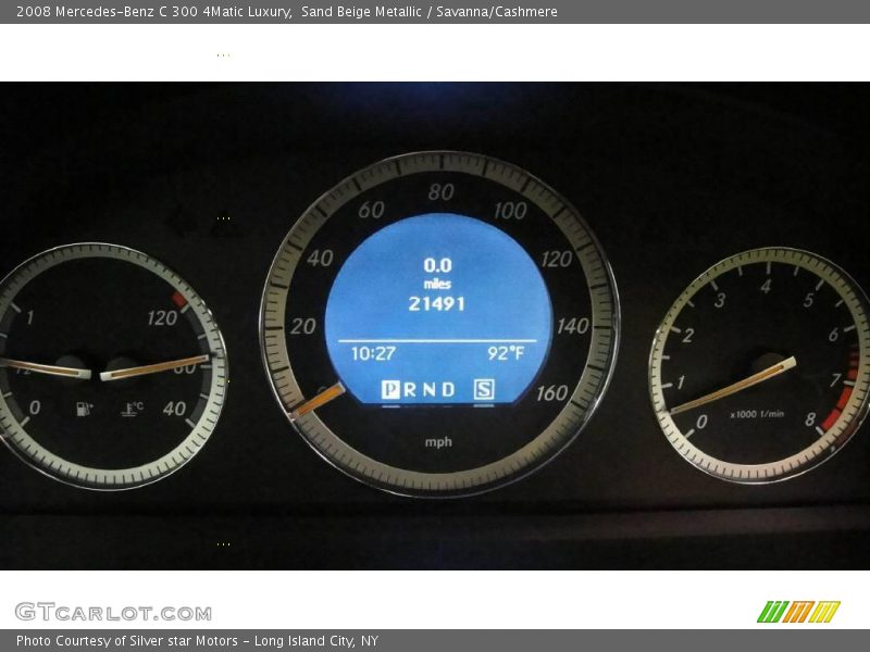 Sand Beige Metallic / Savanna/Cashmere 2008 Mercedes-Benz C 300 4Matic Luxury