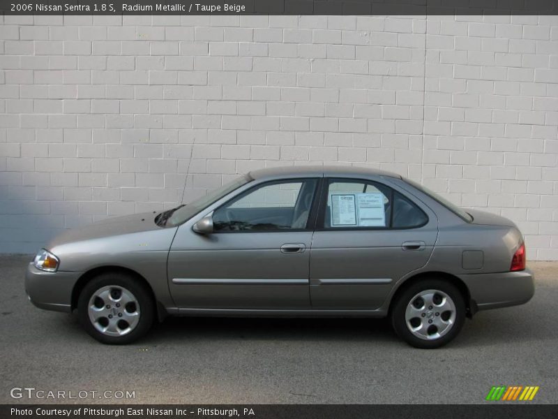 Radium Metallic / Taupe Beige 2006 Nissan Sentra 1.8 S