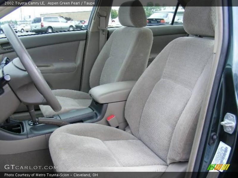 Aspen Green Pearl / Taupe 2002 Toyota Camry LE
