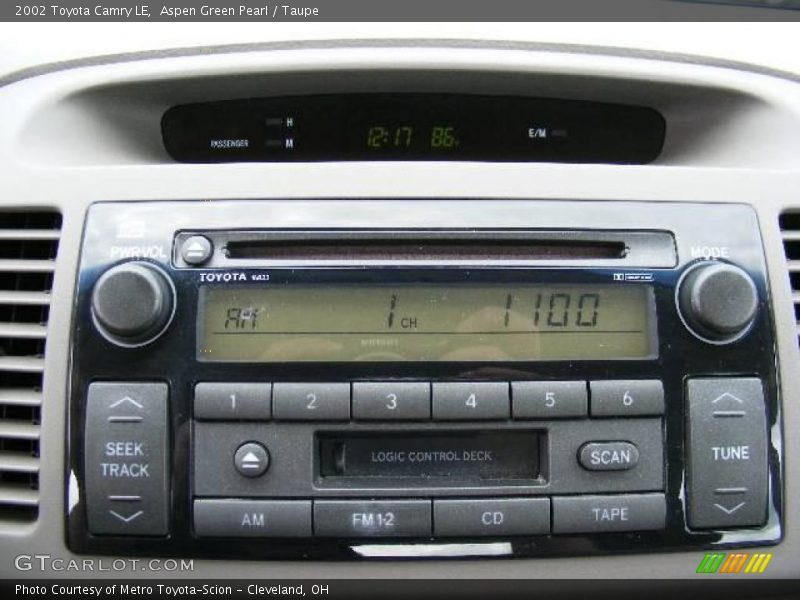 Aspen Green Pearl / Taupe 2002 Toyota Camry LE