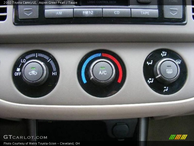 Aspen Green Pearl / Taupe 2002 Toyota Camry LE