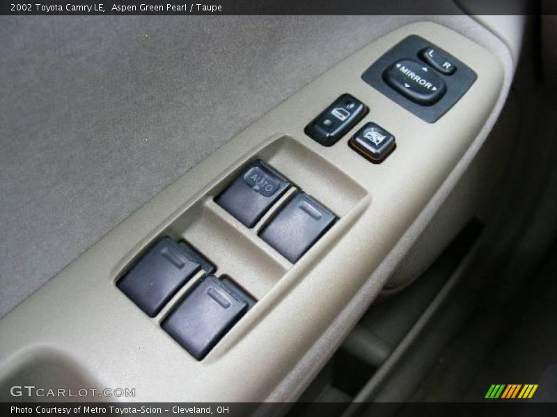 Aspen Green Pearl / Taupe 2002 Toyota Camry LE