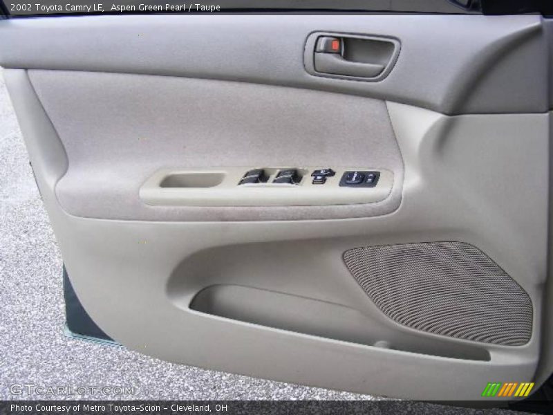 Aspen Green Pearl / Taupe 2002 Toyota Camry LE