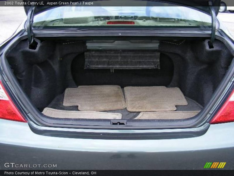 Aspen Green Pearl / Taupe 2002 Toyota Camry LE