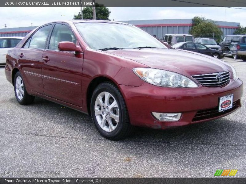Salsa Red Pearl / Taupe 2006 Toyota Camry XLE