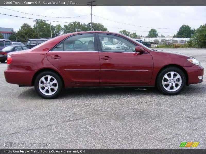 Salsa Red Pearl / Taupe 2006 Toyota Camry XLE