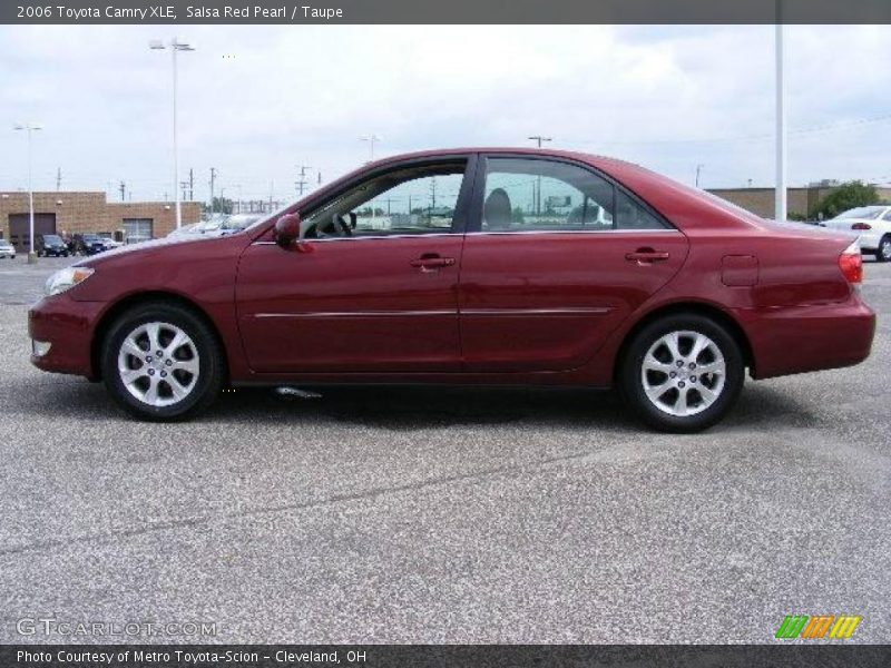 Salsa Red Pearl / Taupe 2006 Toyota Camry XLE