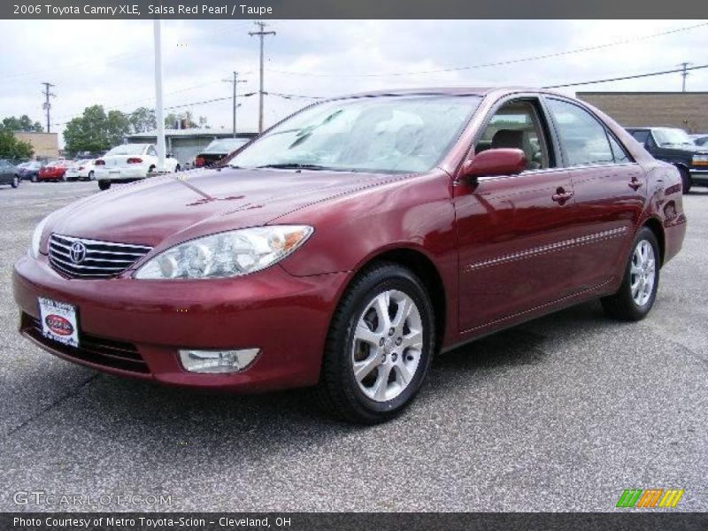 Salsa Red Pearl / Taupe 2006 Toyota Camry XLE