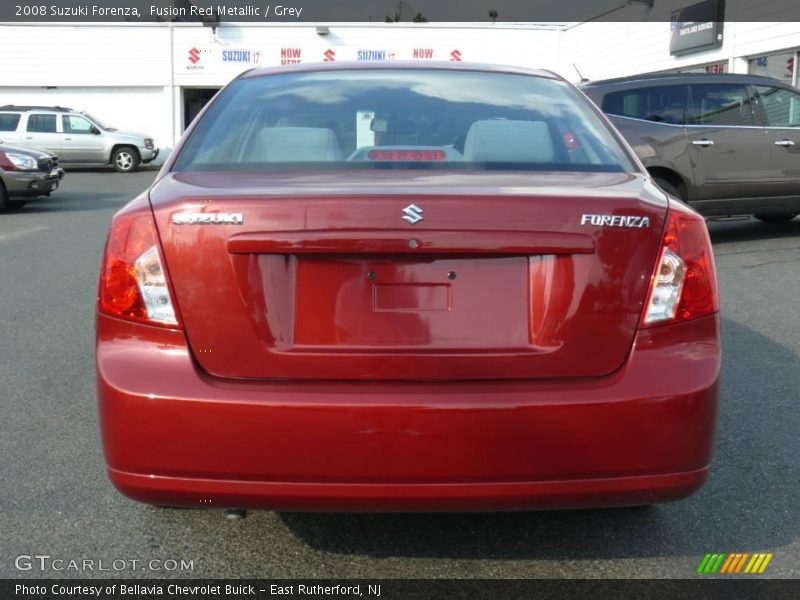 Fusion Red Metallic / Grey 2008 Suzuki Forenza