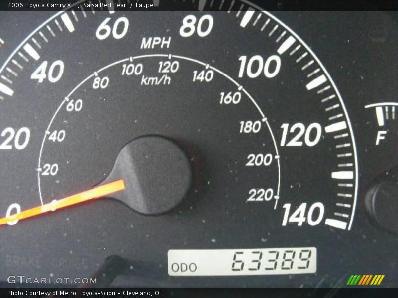 Salsa Red Pearl / Taupe 2006 Toyota Camry XLE