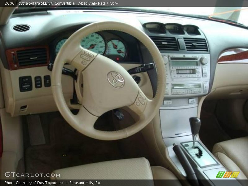Absolutely Red / Ivory 2006 Toyota Solara SLE V6 Convertible