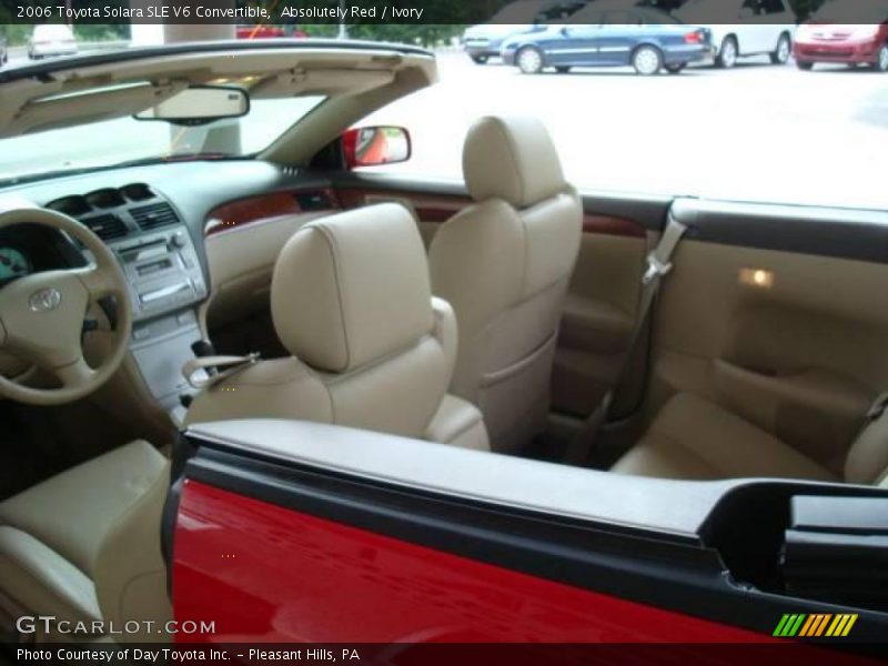 Absolutely Red / Ivory 2006 Toyota Solara SLE V6 Convertible