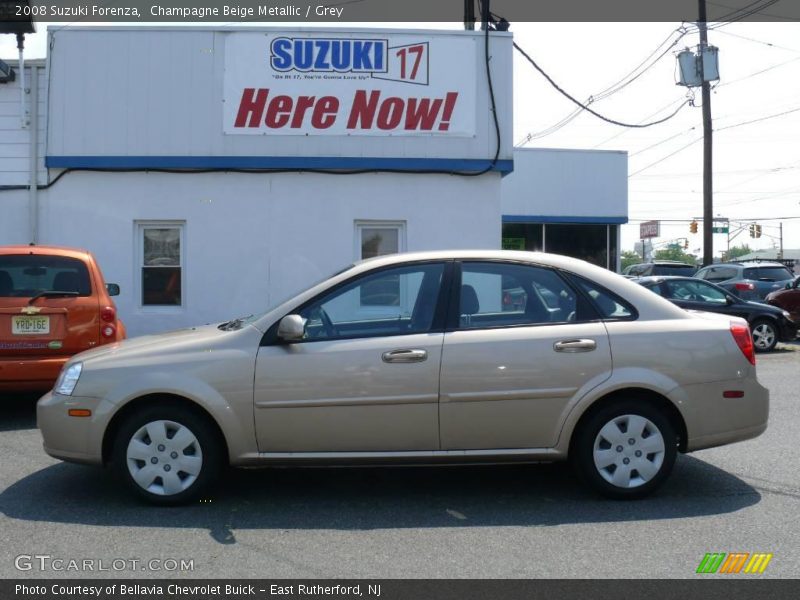 Champagne Beige Metallic / Grey 2008 Suzuki Forenza