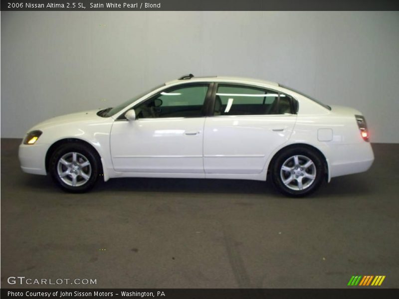 Satin White Pearl / Blond 2006 Nissan Altima 2.5 SL