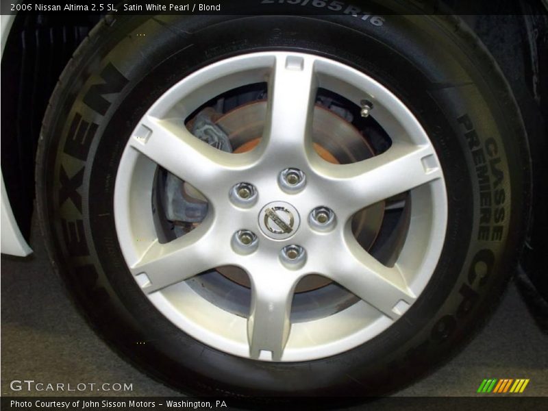 Satin White Pearl / Blond 2006 Nissan Altima 2.5 SL