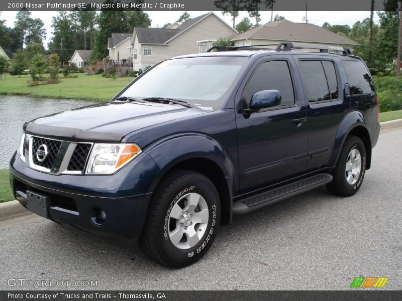 Majestic Blue Metallic / Graphite 2006 Nissan Pathfinder SE