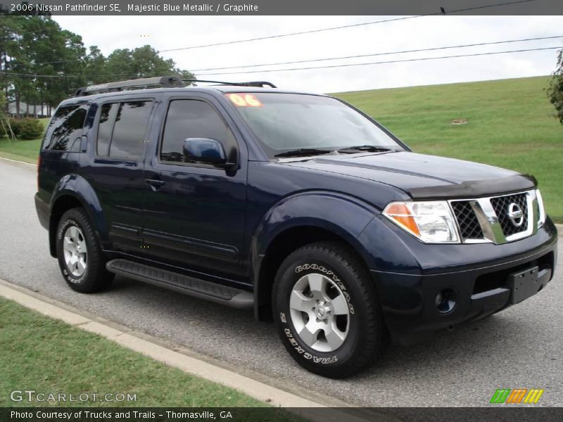 Majestic Blue Metallic / Graphite 2006 Nissan Pathfinder SE