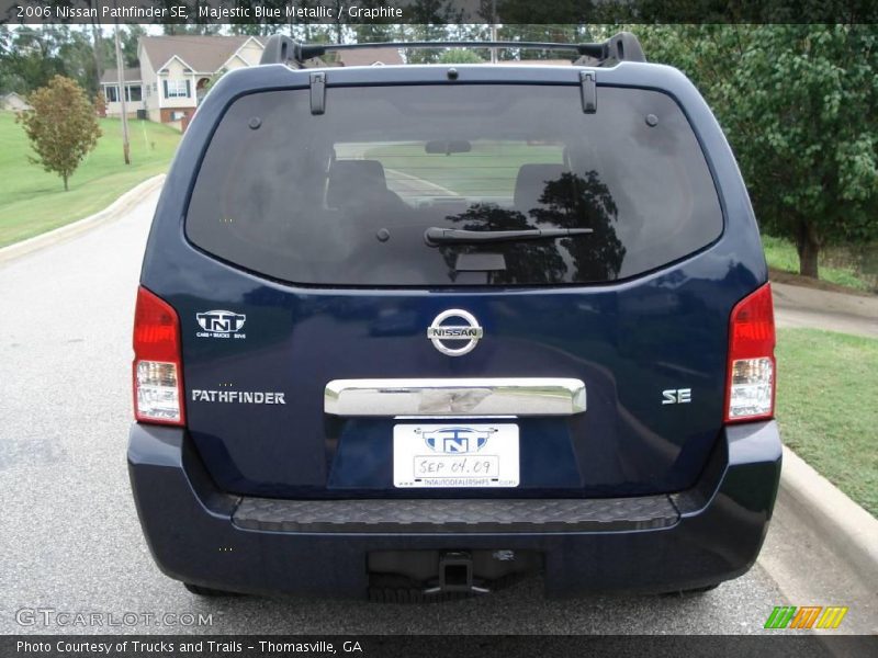 Majestic Blue Metallic / Graphite 2006 Nissan Pathfinder SE