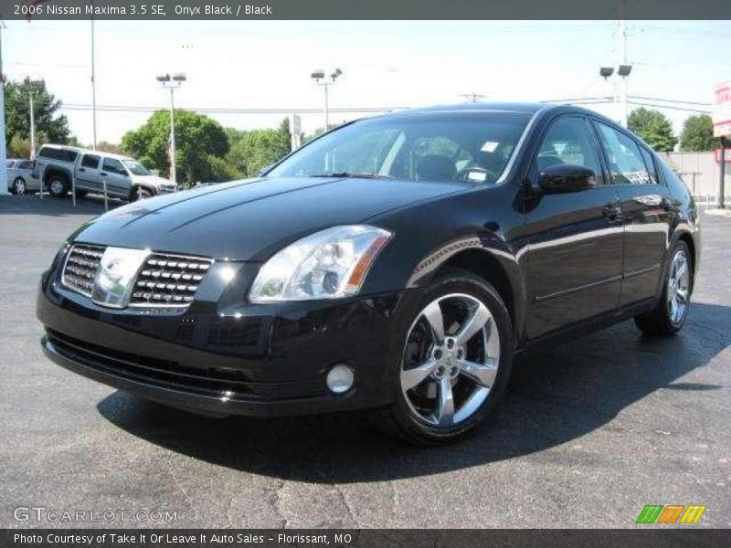 Onyx Black / Black 2006 Nissan Maxima 3.5 SE