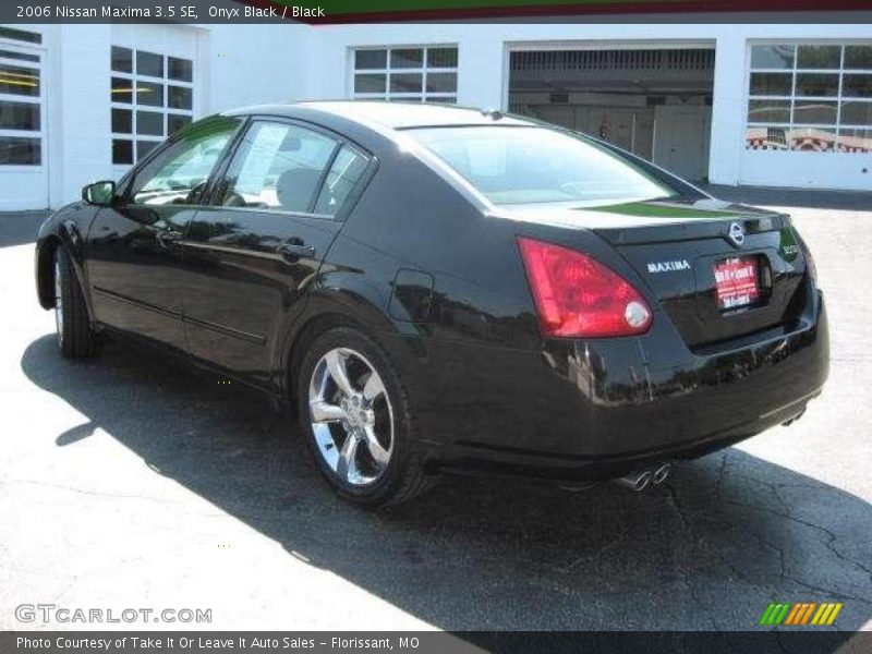 Onyx Black / Black 2006 Nissan Maxima 3.5 SE