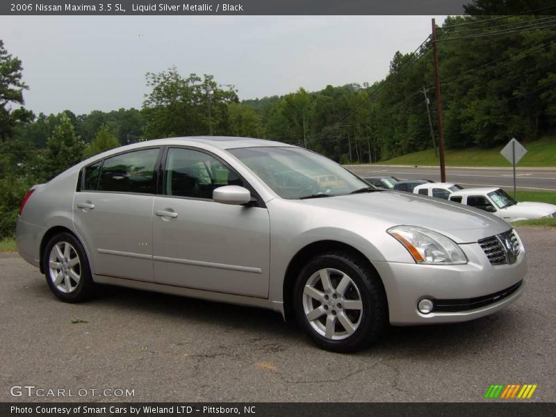 Liquid Silver Metallic / Black 2006 Nissan Maxima 3.5 SL