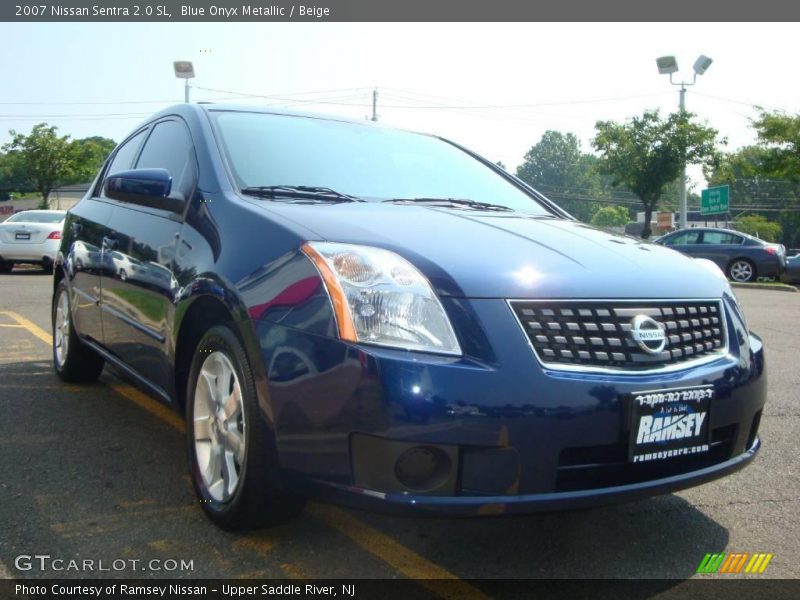 Blue Onyx Metallic / Beige 2007 Nissan Sentra 2.0 SL