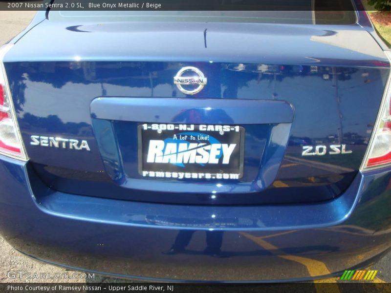 Blue Onyx Metallic / Beige 2007 Nissan Sentra 2.0 SL