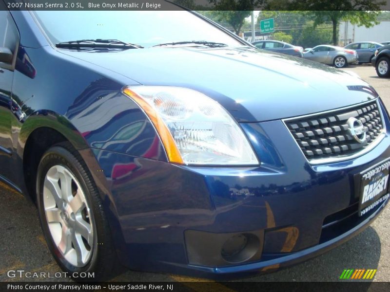 Blue Onyx Metallic / Beige 2007 Nissan Sentra 2.0 SL