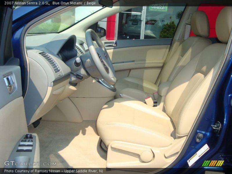 Blue Onyx Metallic / Beige 2007 Nissan Sentra 2.0 SL