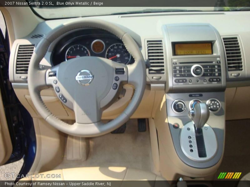 Blue Onyx Metallic / Beige 2007 Nissan Sentra 2.0 SL