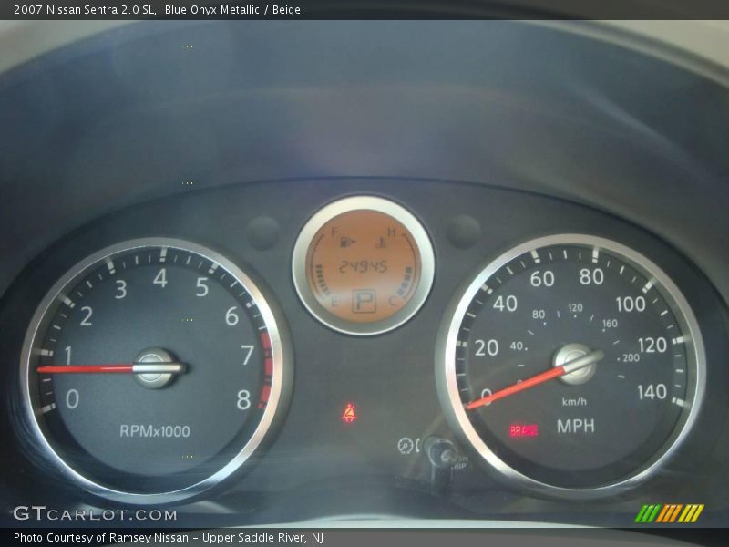 Blue Onyx Metallic / Beige 2007 Nissan Sentra 2.0 SL