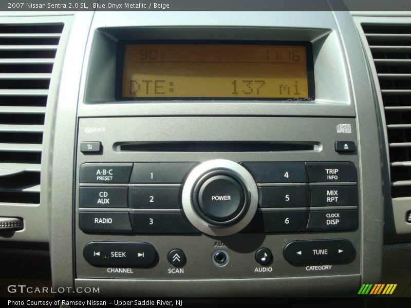 Blue Onyx Metallic / Beige 2007 Nissan Sentra 2.0 SL