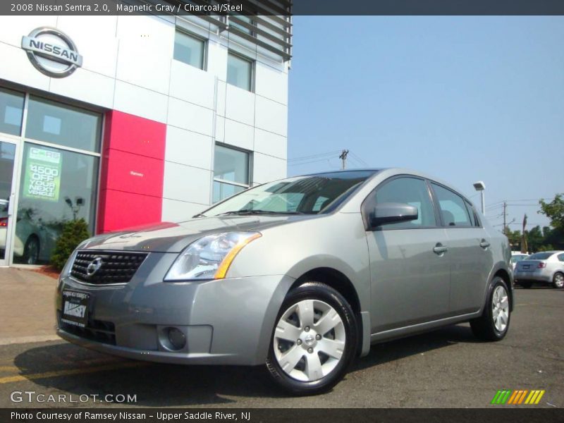 Magnetic Gray / Charcoal/Steel 2008 Nissan Sentra 2.0