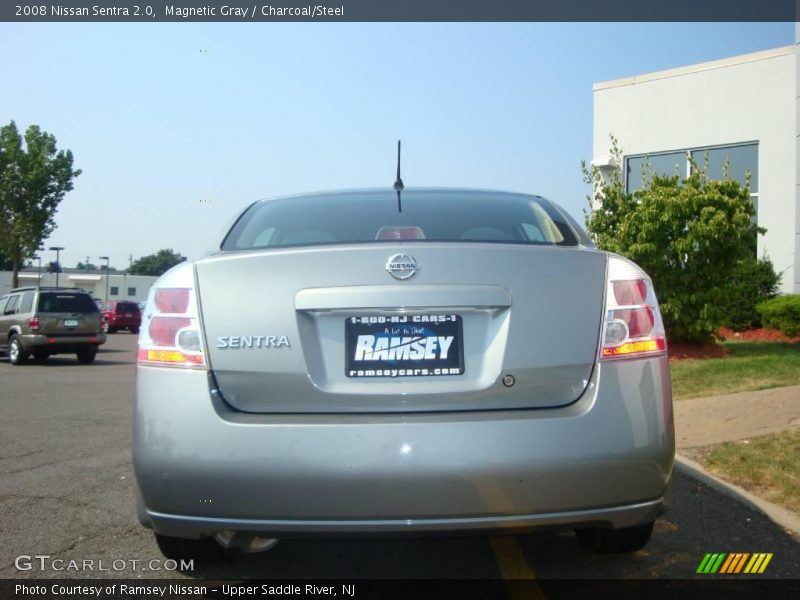 Magnetic Gray / Charcoal/Steel 2008 Nissan Sentra 2.0