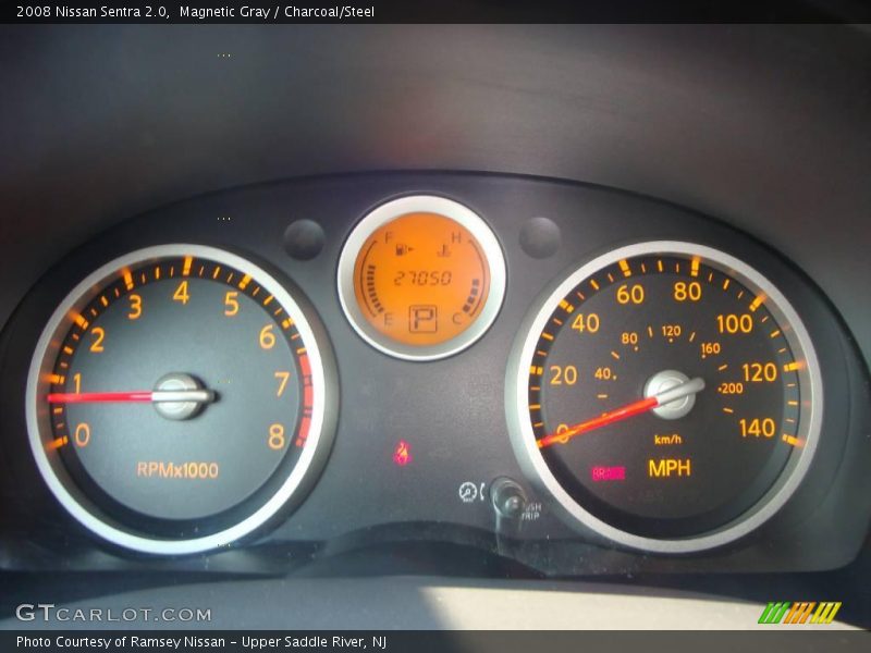 Magnetic Gray / Charcoal/Steel 2008 Nissan Sentra 2.0